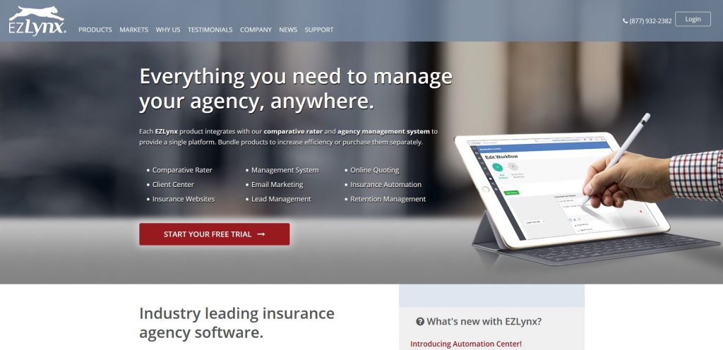 Best insurance software companies - Ezlynx